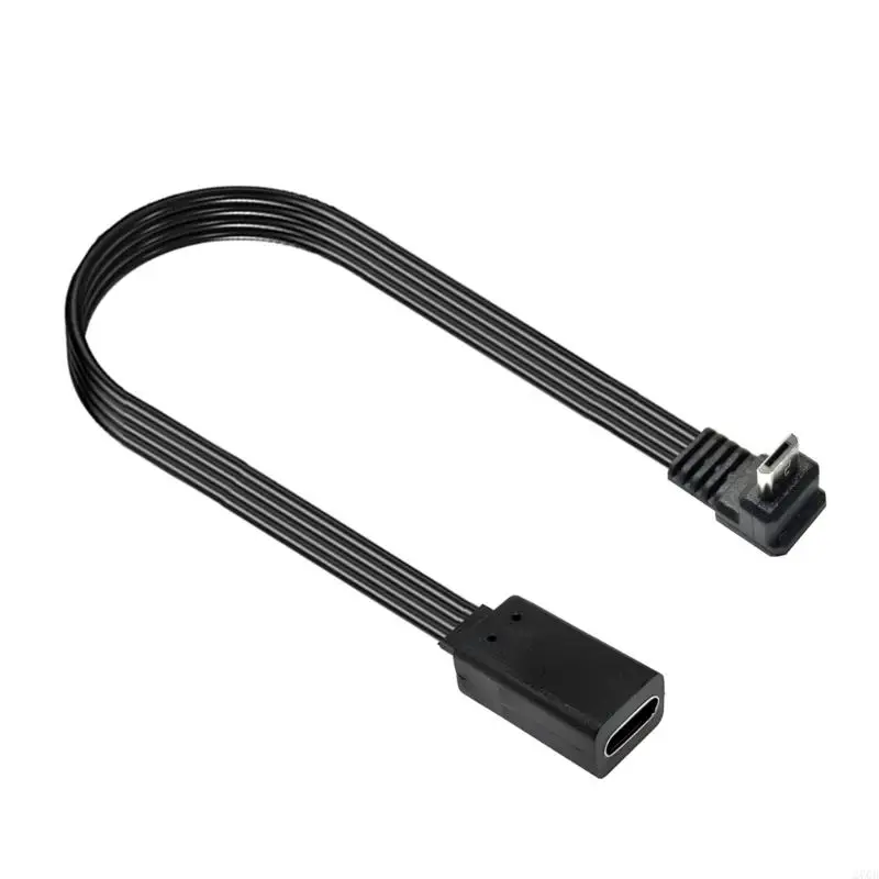  Angled Type C To Microed USB Charging Data Cable For Fan Headphones Monitors