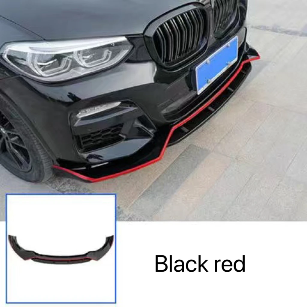 For BMW X3 X4 M40 G01 G02 M-performance Front bumper Lip Body Kit Exterior Trim Canard Lip Splitter Custom 2017-2021 M-sport