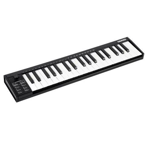 25 Key MIDI Keyboard Controller with DAW Integration, USB MIDI Keyboard Controller with 8 Drum Pads, 8 Knobs & OLED Display, Compact, Perfect for Music Production