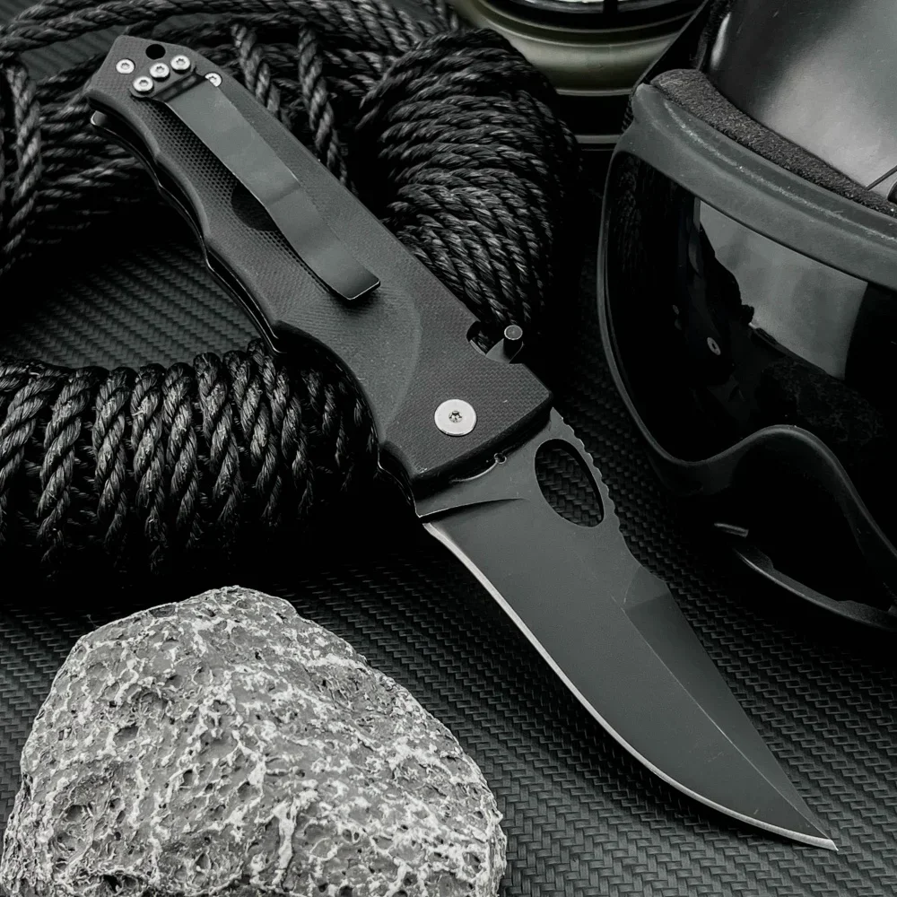 

New High Quality Survival Folding Knife Carry Multi-Purpose Defense Knife 7Cr13Mov Blade G10 Handle Hiking ECD Outdoor Tool