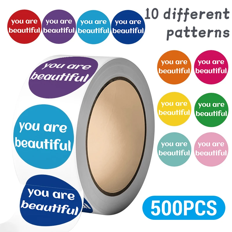 

500 шт. мотивационные поощрительные наклейки, короткие английские украшения для предложений, тетради, бутылки с водой, канцелярские наклейки для багажа