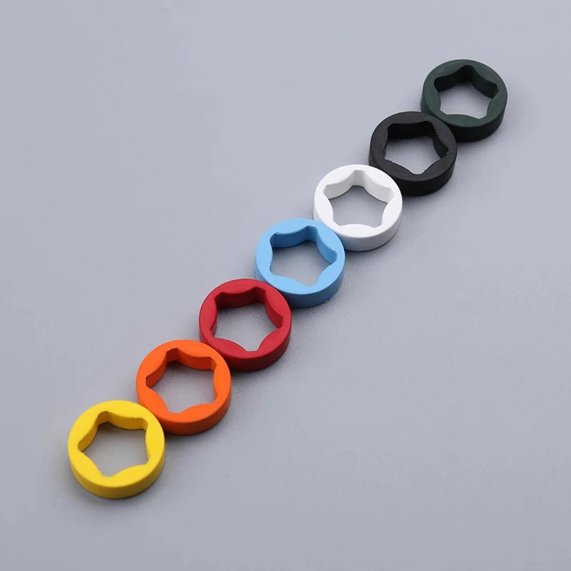 Colorful Fluorine FKM Rubber Ring Watchband Crown For RM Richard Mille Strap 011/055/035/030 Five Pointed Star Accessories Head