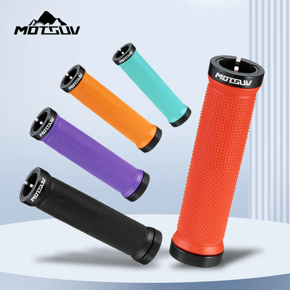 Bicycle Grips MTB Bike Handbar Grips Rubber Non-slip Bilateral Lock Cycling Bmx Handle Grips Bikes Handlebar Grips