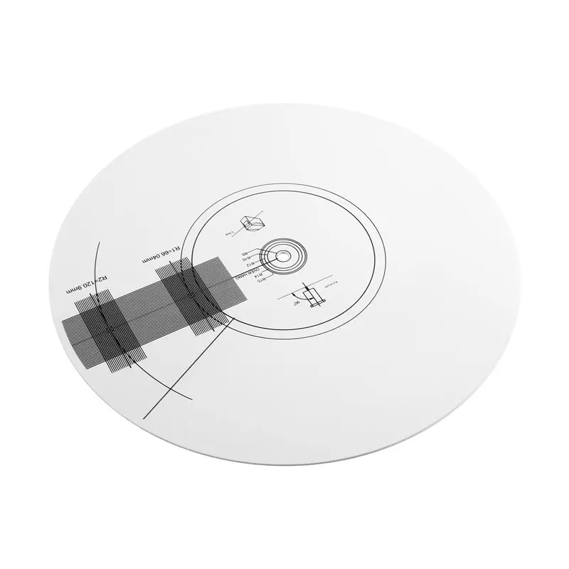 Disco estroboscópico para tocadiscos, tapete estroboscópico de 30 cm, disco de calibración para detección de velocidad de rotación para tocadiscos-[PRDSB-JU]