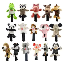 Soft Plush Golf Club Driver Headcover, Cute Animal Golf Wood Headcovers, Women