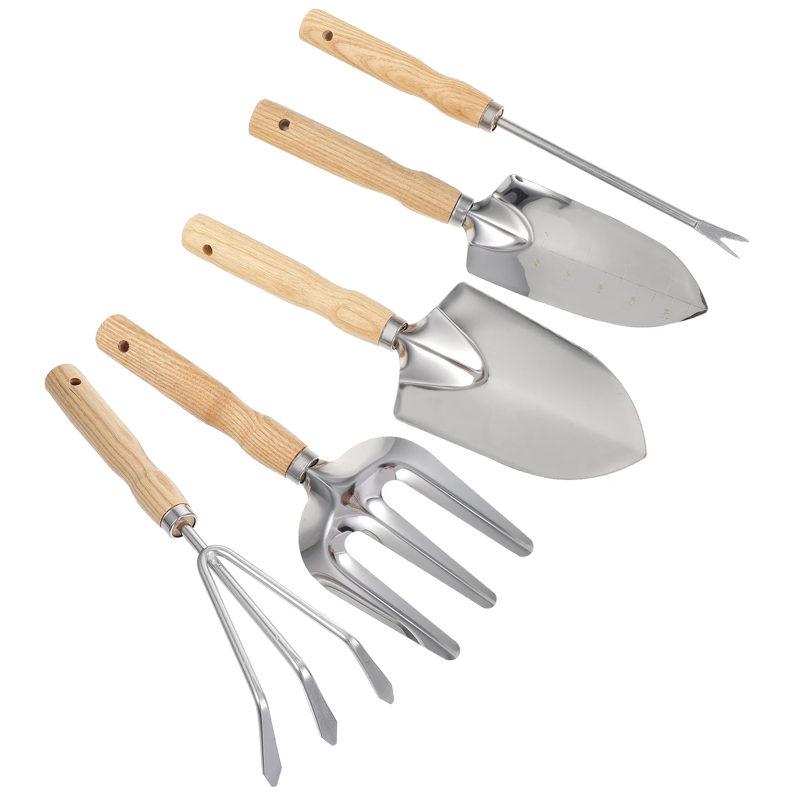 

5Pcs Gardening Tools Set Garden Shovel Mini Rake Hand Weeding Fork Planting Soil Loosening Digging Portable Durable