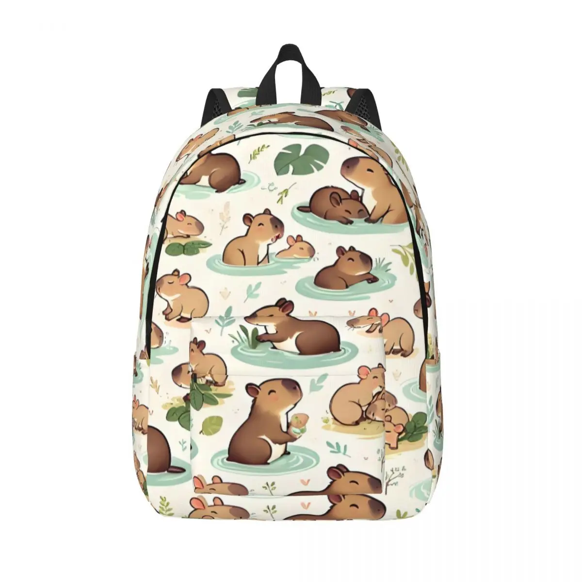 

Пользовательский рюкзак для ноутбука Capybara для женщин и мужчин, базовая сумка для книг для школьников, сумка