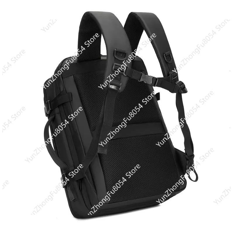 Waterproof Pu Extended Design Custom Logo Usb Port Business Travel 15.6 Large Capacity Laptop Bag Men's Backpack