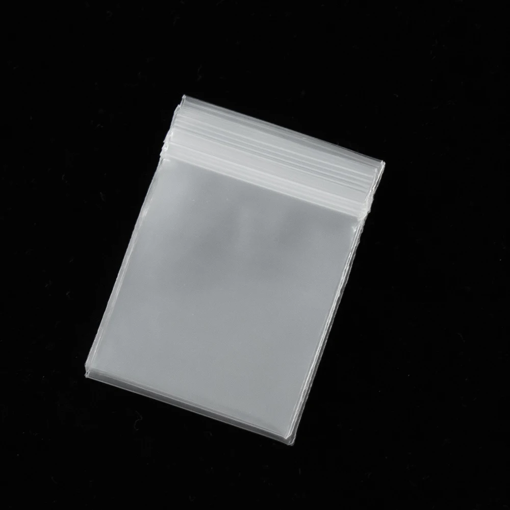 50Pcs Transparent Mini Plastic Storage Bags Resealable Self Sealing Pouch For Jewelry Display Small Business Packaging Wholesale