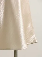 Summer Short Skirts For Women Office Wear Black A Line Luxury Mini Satin Skirt Ladies High Waist Simple Women's Skirts Silk - Image 6
