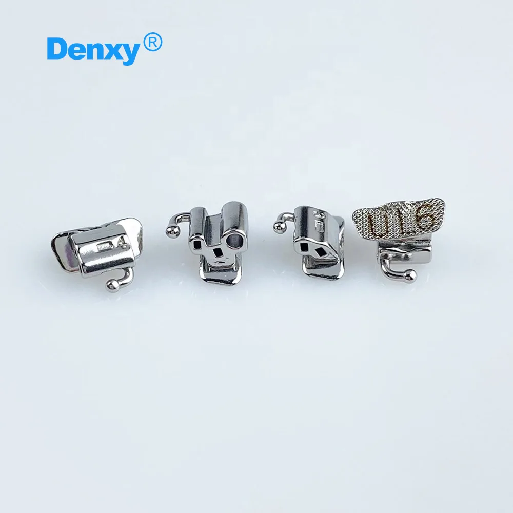 DENXY 10 Sets Kieferorthopädische Bukkalröhrchen U3L2 Roth 022 1. Molar Bukkalröhrchen Klebbare Röhrchen 6 Zähne Zahnspangen – Detail 1