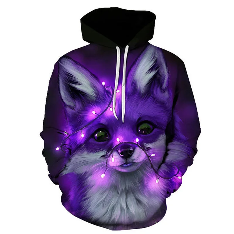 Fox Colorful Fashion Style 3D Printed Hoodies Unisex Pullovers Hoodie Casual Sweatshirts Street Top Tracksuit
