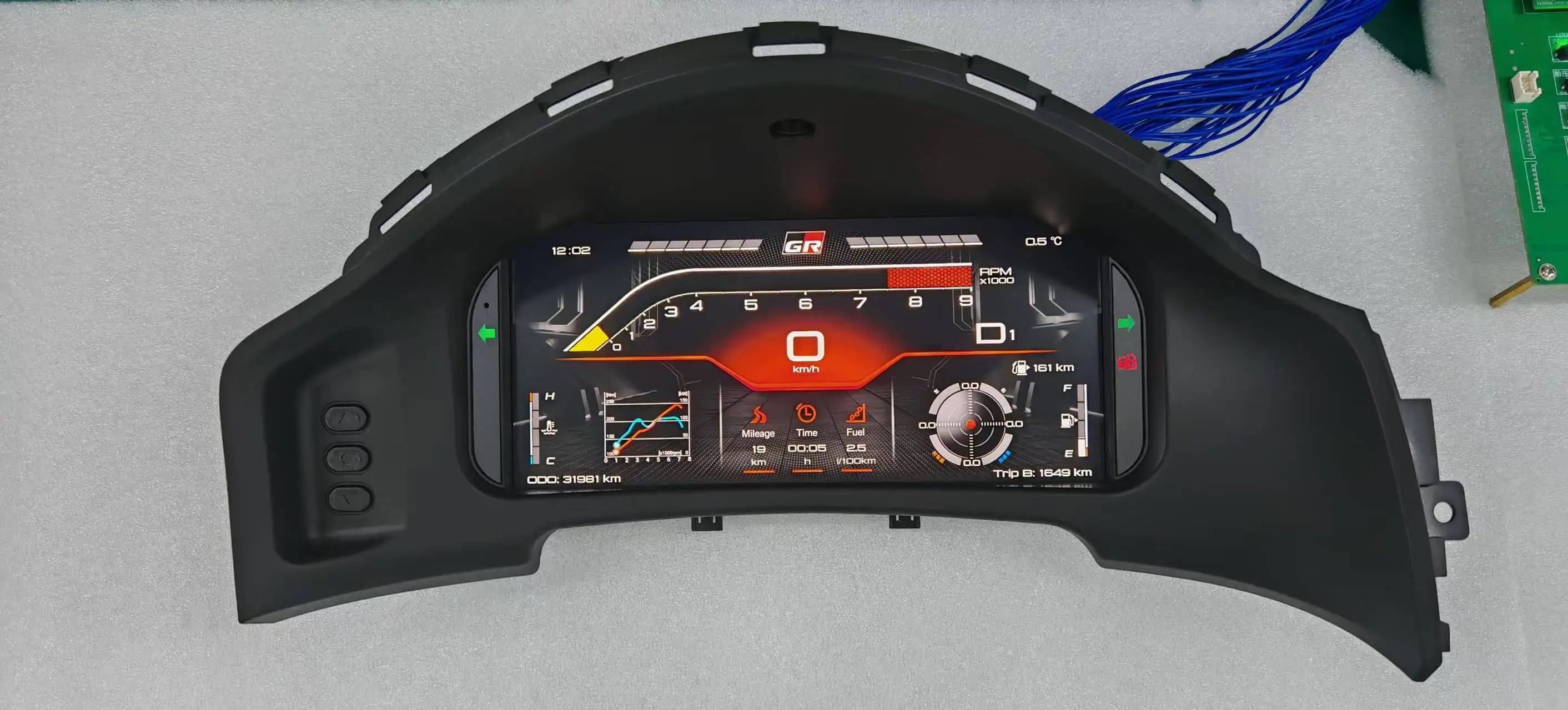 LCD Digital Cluster Dashboard For Toyota 86/Subaru BRZ 2013-2019 Car Virtual Cockpit Instrument Auto Speed Meter Display Screen