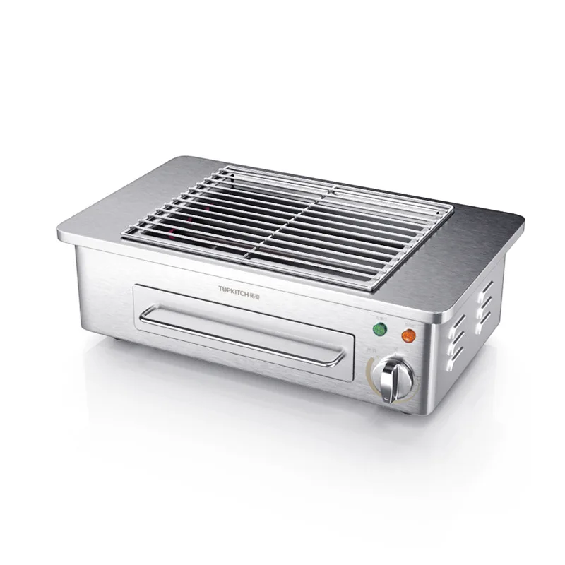 YJQ BBQ Grill Household Indoor BBQ Beef and Mutton Skewers Small Portable Smokeless BBQ Grill