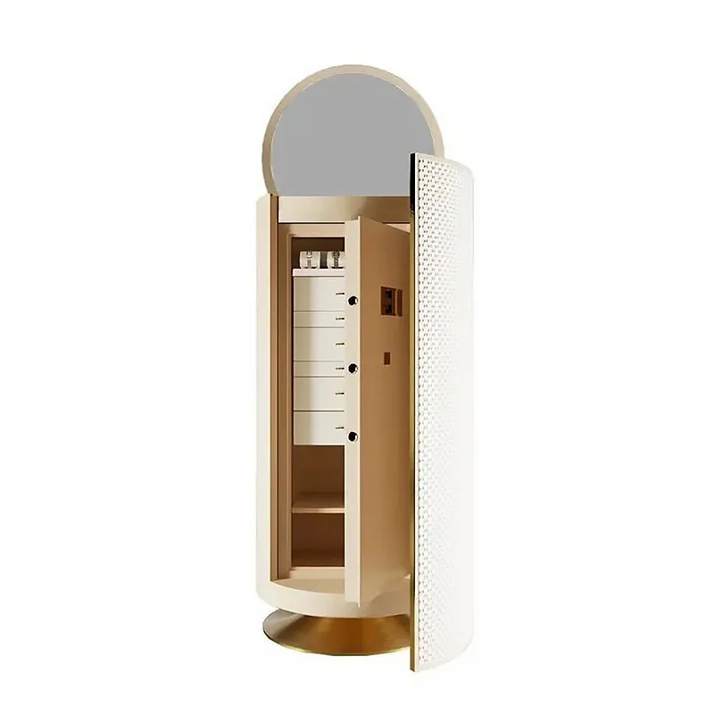 *Italian Light Luxury Jewelry Cabinet - High - End Solid Wood, Creative Designer Storage for Home Furniture