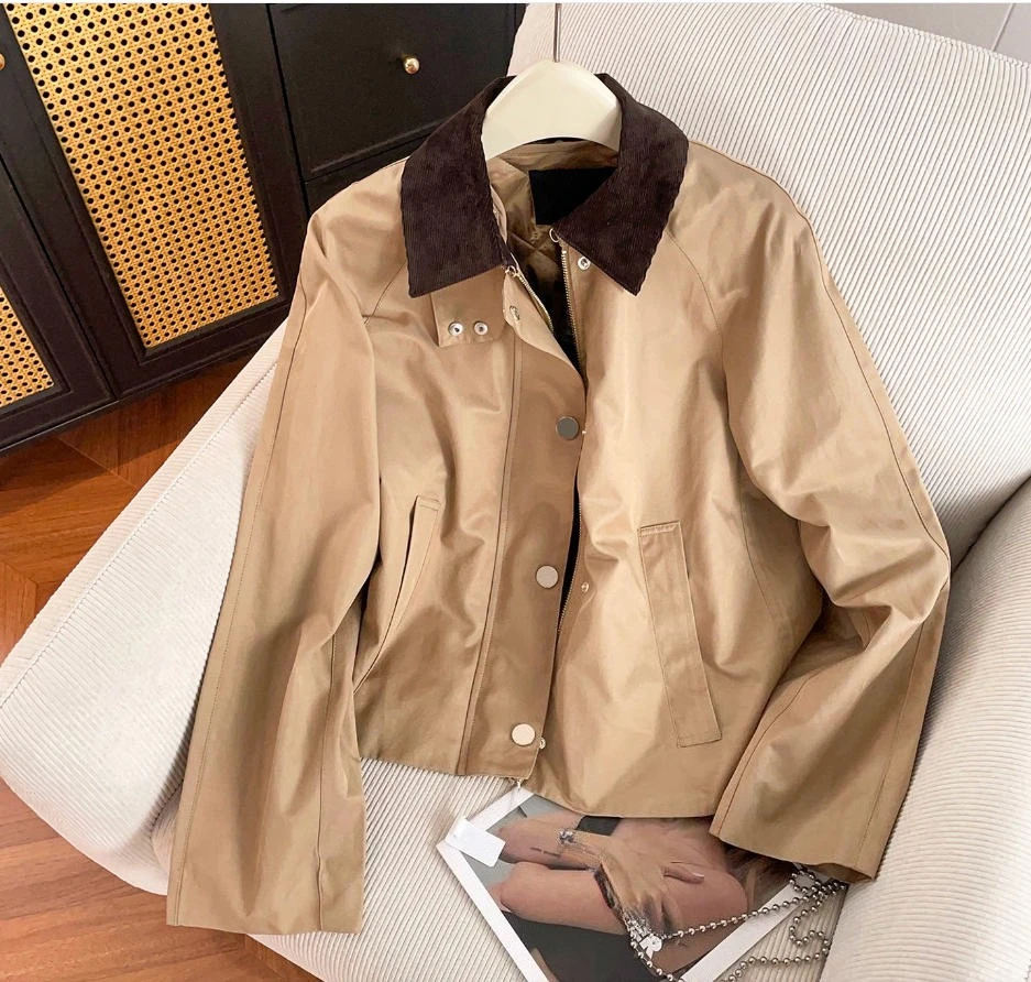 

Женское зимнее пальто контрастных цветов, съемная подкладка, теплая зимняя ветровка женская.