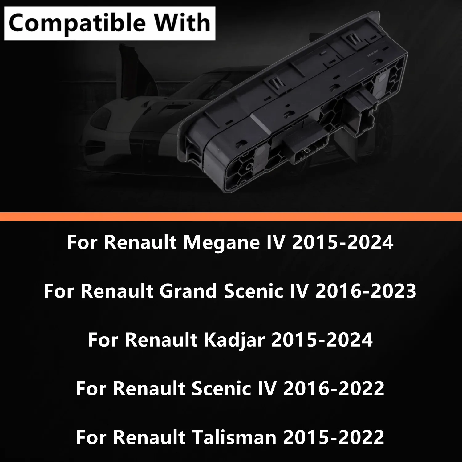 Electric Master Window Switch Control Button For Renault Megane IV 2015-2024 Scenic IV 2016-2023 Talisman Kadjar 254015253R