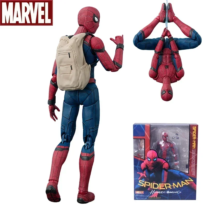 

Spider Man Action Figure Toys 15cm Spider-man:homecoming Spider Man Multi-accessories Movable Statue Model Doll Kids Gifts