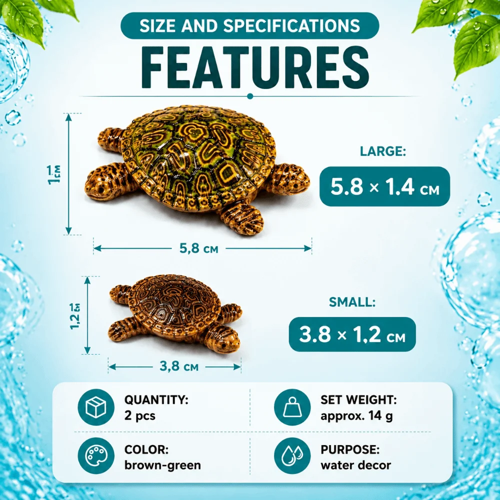 Floating Mini Turtle Statues Resin Turtle Vintage Garden figurine Feng Shui Ornament Antique Miniature Turtle Decor Outdoor Pond view 6