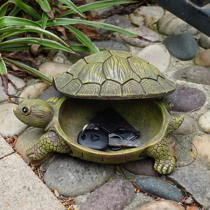 Modern Turtle Storage Box Living Room Decoration Resin Crafts Home TV Cabinet Bedroom Ornament