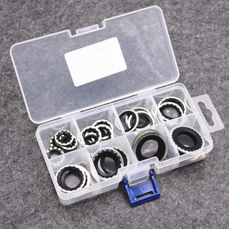 30 Pieces/Set Automotive Air Conditioning System Sealing O-ring Kit Compressor Expansion Valve gaskets Pipe Head Sealing Gasket