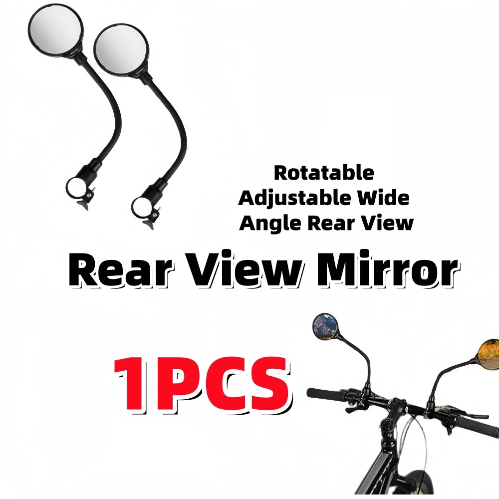 Universal Bike Mirror Side Mirrors Bike Handlebar Rearview Mirror Rotatable Adjustable Wide Angle Rear View Motorcycle Parts