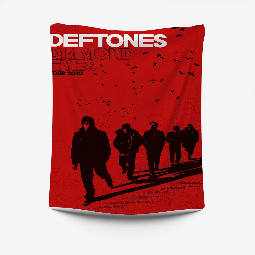 Singer D-Deftones Tapestry Creative Pattern Photo Living Room Wall Art Tapestry Decor Party Outdoor Decorate Banners