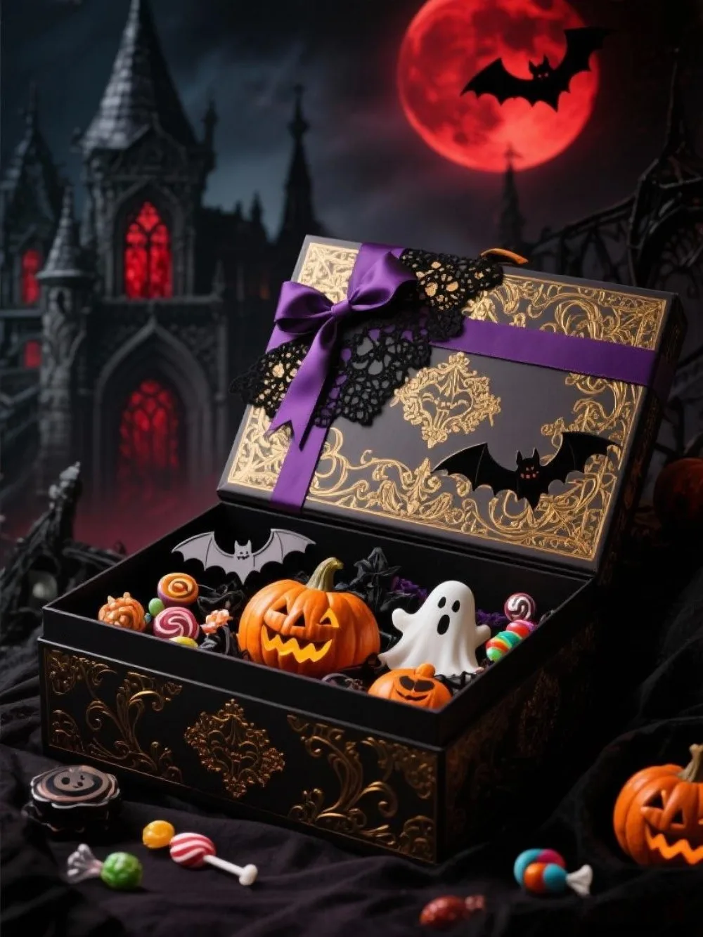 هدايا الهالوين أنيمي عمل الشكل لطيف قلادة حلية صندوق غامض مهرجان هدية الهوايات