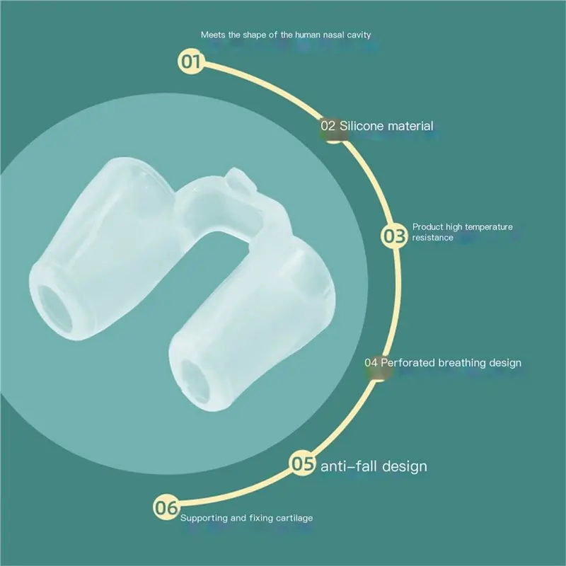 AB43-Nostril Retainer,Very Small Silicone Nose Splint For Rhinoplasty Recovery Support Device For Deviated Septum & Comfort