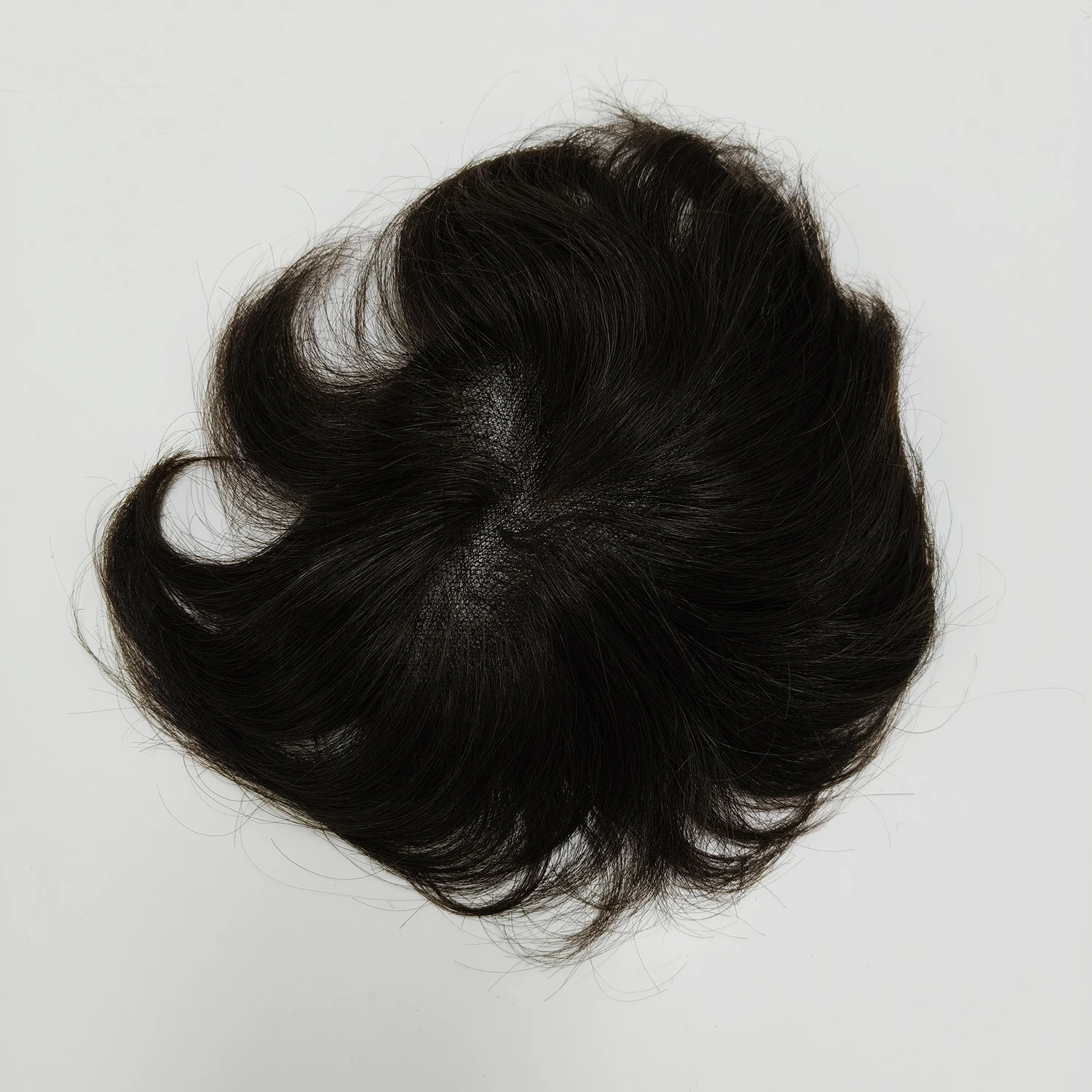 

15x16cm Short Hair Toupee for Asian Women Real Human Hair Tied Hair Pieces