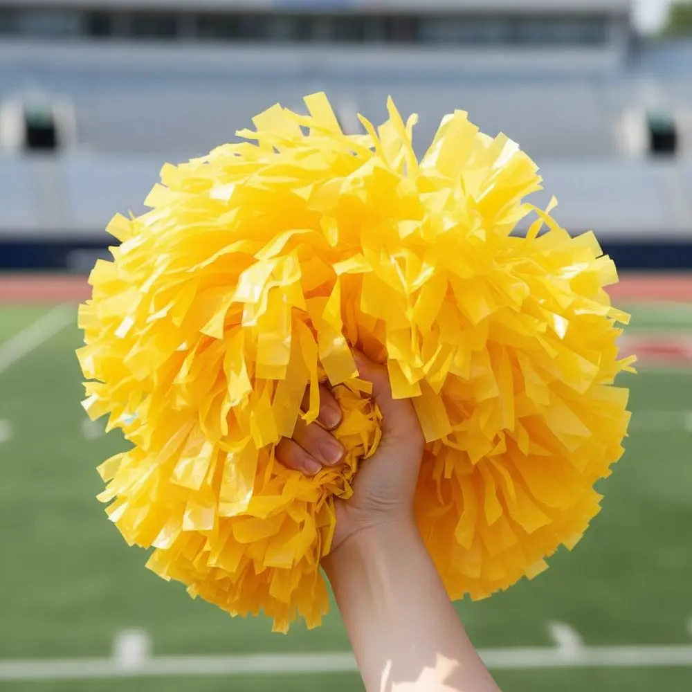 New 30cm*37cm Flower Ball Multicolors PET Cheerleading Pom Poms Colorful Come On Props Cheering Ball Kids