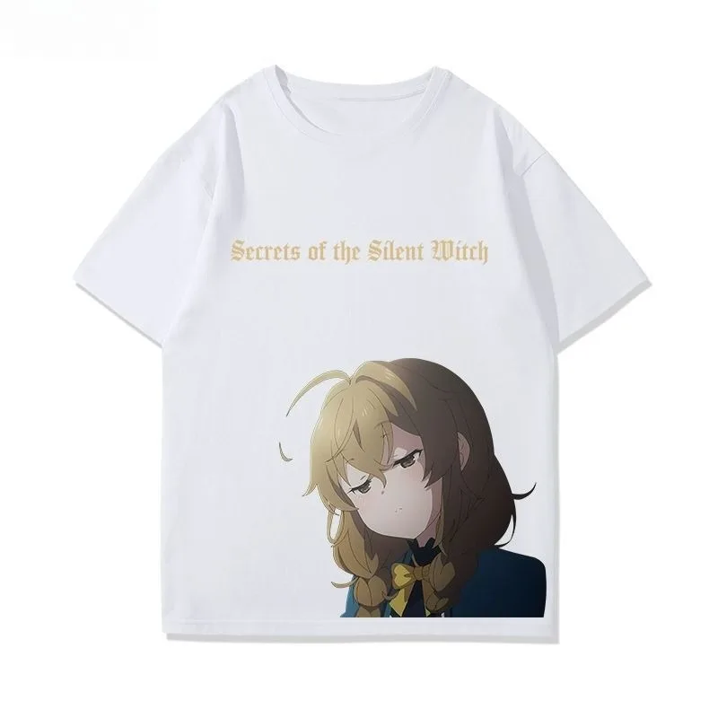 Men's T-Shirts The Secret of The Silent Witch Monica Ivaret Peripheral Shoulder Cute Half Short Sleeve Tide Graphic T Shirts