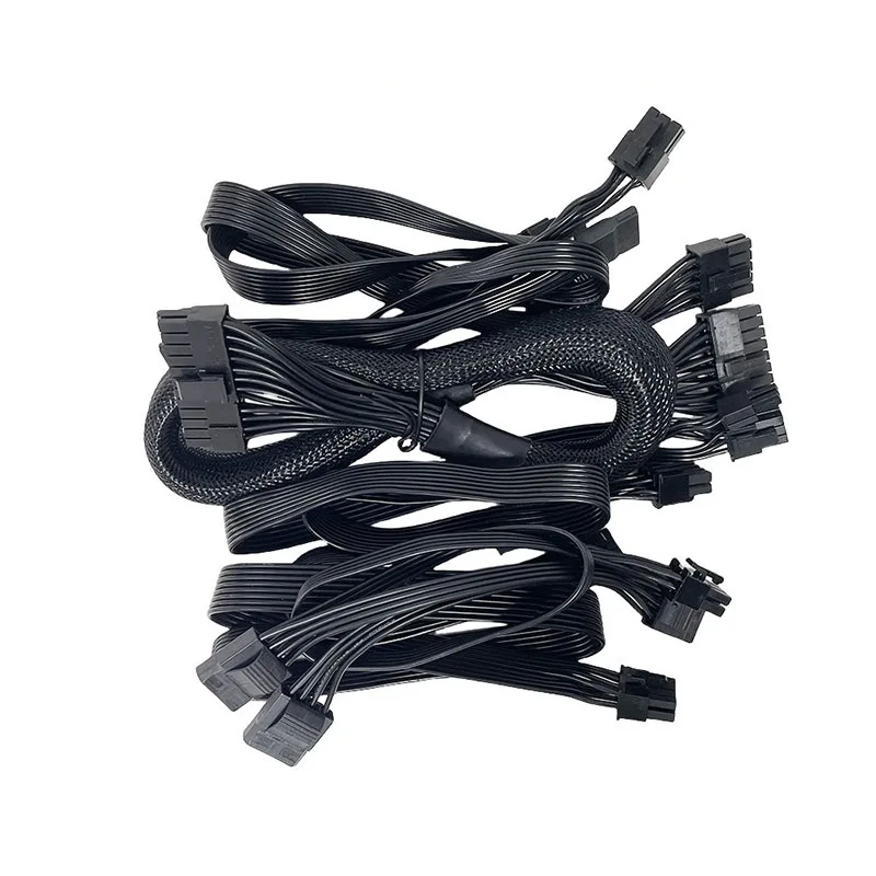 HXATech - 6 sztuk/zestaw Kabelowy Zestaw ATX 24pin Modularne Kable Zasilające do Thermalright TR-TG650 TR-TG750 TR-TG850 TR-TG1000 TR-TG1200W — zdjęcie produktu 7