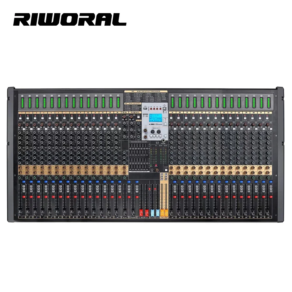 TFB-32 Professional 32-channel DJ digital mixer console for high-quality audio equipment for karaoke and voice performances