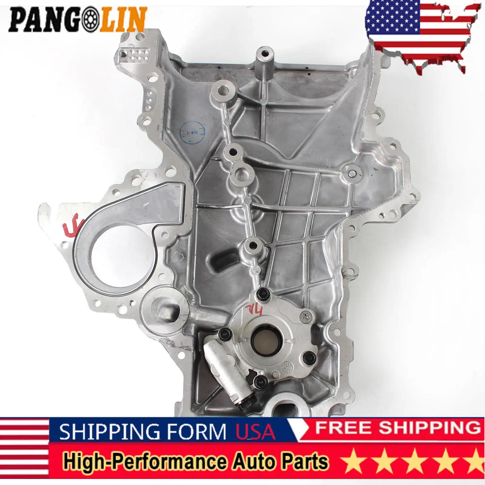 

Крышка масляного насоса цепи ГРМ PANGOLIN 21350-2B701, подходит для Hyundai Kia 1,6 л 2012-2020 годов, аксессуары для двигателя автомобиля, запасные части