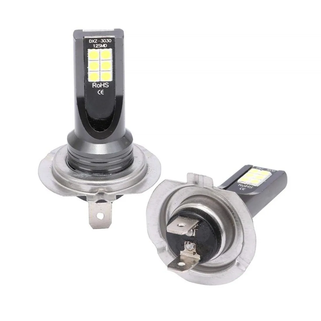 2Pcs H4 H7 Lâmpada Led Farol Do Carro Super Brilhante Motocicleta H1 H3 H8 H9 H11 Lâmpadas Auto Nevoeiro 1156 9006 HB3 HB4 12SMD de Luz 3030 110W