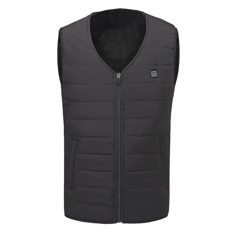 

4 Area Heated Vest Heated Jacket Winter Vest Body Warmer Men's Heating Vest USB Electric Washable Thermal Clothing for Cycling