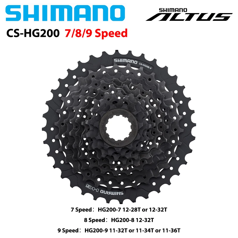 SHIMANO ALTUS 9-biegowa HG200-9 TOURNEY TX 7 prędkości 8 prędkości HG200 HYPERGLIDE MTB kaseta zębatka 12-28T/32T/34T/36T oryginalne części