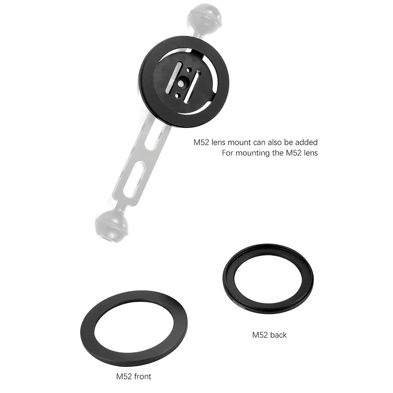 52mm 67mm Thread Lens Holder M52 M67 Adapter Diving Camera Mount Underwater Photography
