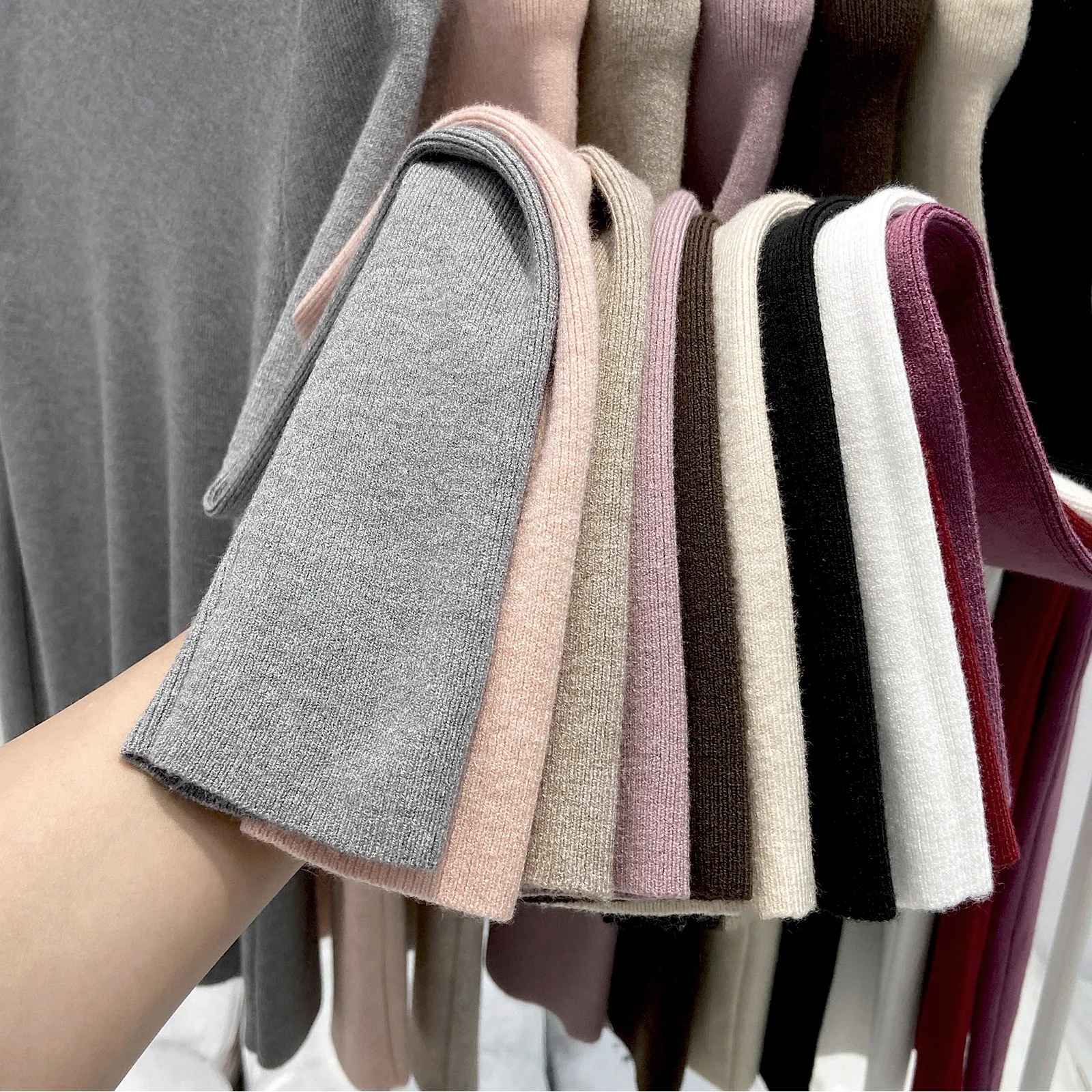 2025 Women Autumn Winter New Turtleneck Knitted Sweater Female Solid Slim Fit Pullover Fashionable Versatile Warm Simple Jumpers