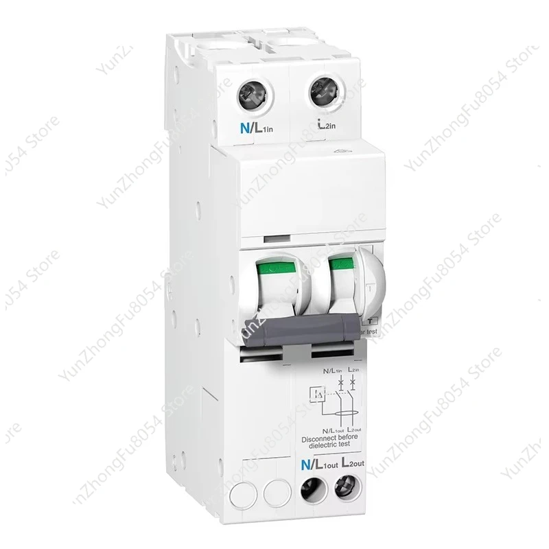 For A9D11220 2P 20A 30mA 1P + N Residual Current Circuit Breaker with Over Current Protection (RCBO) 10000A Acti9