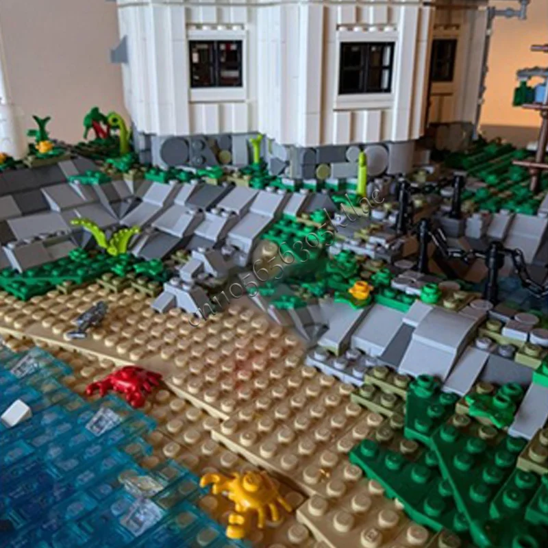 5489 PCS 하우스 스트리트 코스탈 아일랜드 하우스 노르드란드하우스 MOC 맞춤형 모듈식 블록 창의적 DIY 조립 장난감 선물