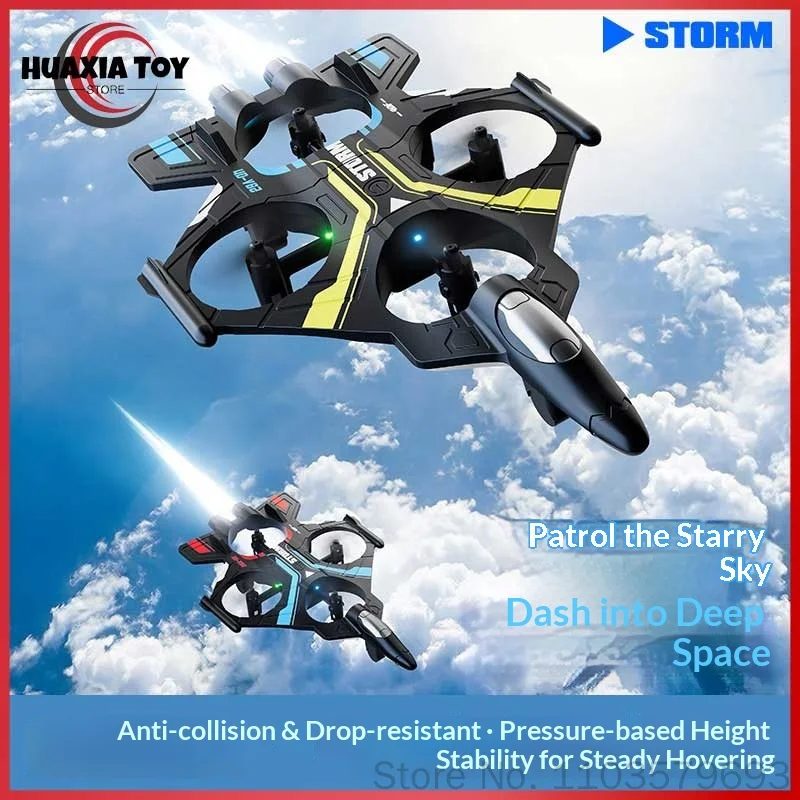 V62 Remote Control Drone 2.4g Altitude Hold Quadrotor Stunt Fighter Collision Resistant Enclosed Propeller Guard Aeromodel