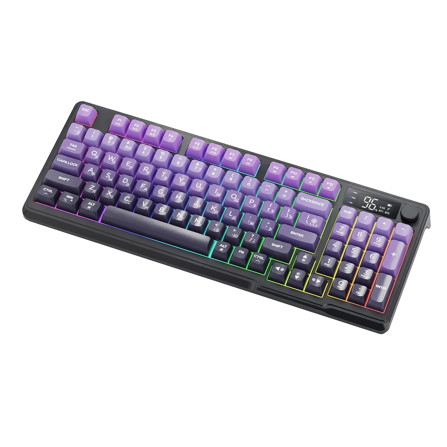 M96 FREEWOLF Multi-Device Gaming Keyboard 2000mAh BatteryErgonomic