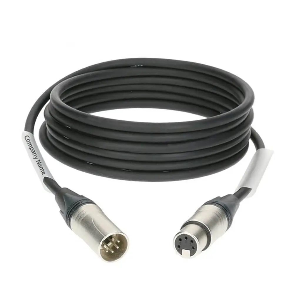 5 Pin XLR Cable 2M Male to Female DMX512 Professional Stage Lighting Audio Cable for DJ Equipment