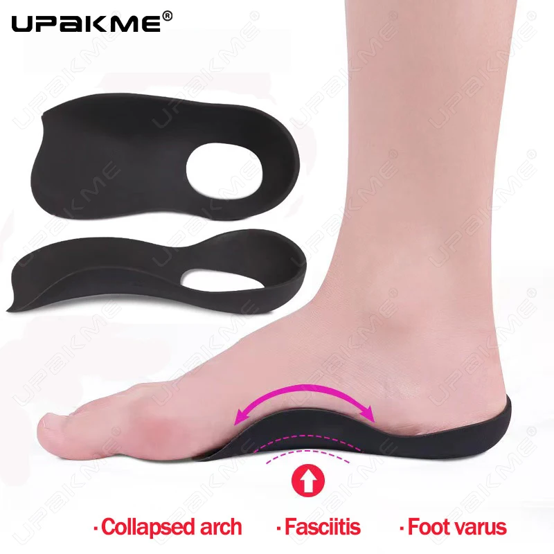 UPAKME XO-Legs Correction Orthopedic Flat Feet Orthotic Insoles for Heel Pain Arch Support For Man Woman Shoe Insole Sole Insert