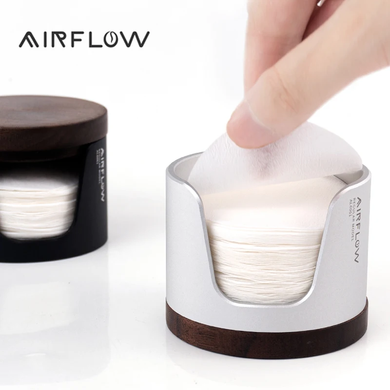 AIRFLOW Coffee Filter Paper Storage Box Capacity 120pcs Round Filter Paper Mocha Pot Filter Paper Dust-proof Storage Box