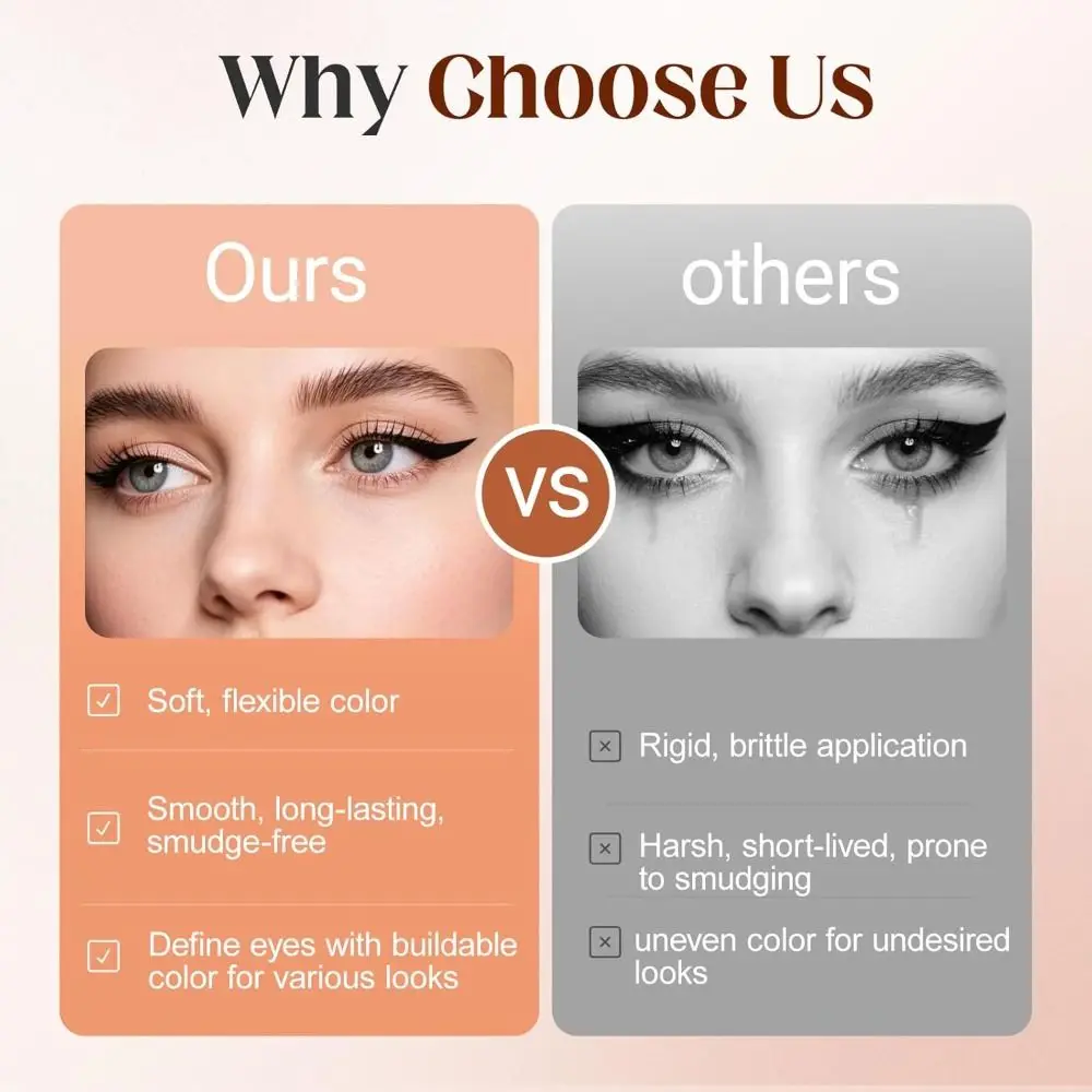 New Smudgeproof Eyebrow Pencil Waterproof Natural Eyebrow Pen Easy Coloring Long-Lasting Brow Enhancer