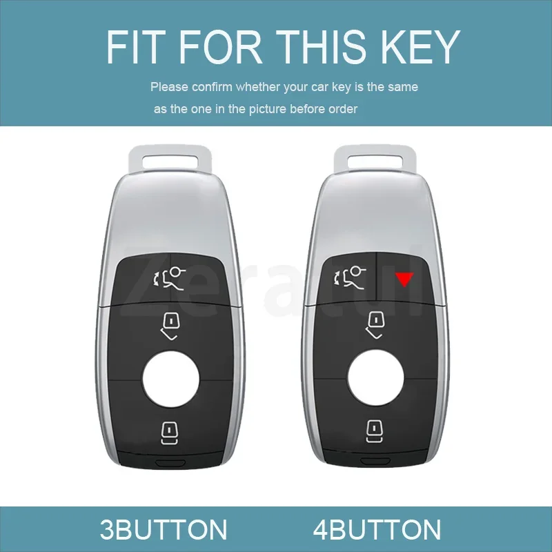 TPU Shell Fob Holder for Mercedes Benz A C E S G Class GLC CLE CLA GLB GLS W177 W205 W213 W222 X167 AMG Car Key Case Cover