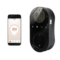 Tuya WiFi presa termostato digitale spina 16A App presa di controllo vocale regolatore di temperatura modalità di raffreddamento riscaldamento per uso domestico